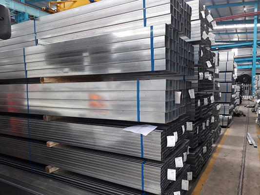 Thép hộp chữ nhật mạ kẽm 40 x 80 x 6000